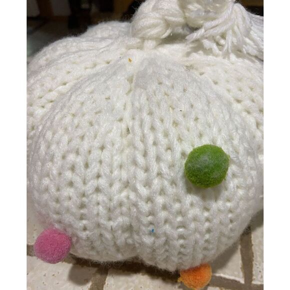 Crocheted Pumpkin, Halloween, Fall Autumn Hand Made Of Yarn Large - Picture 2 of 5